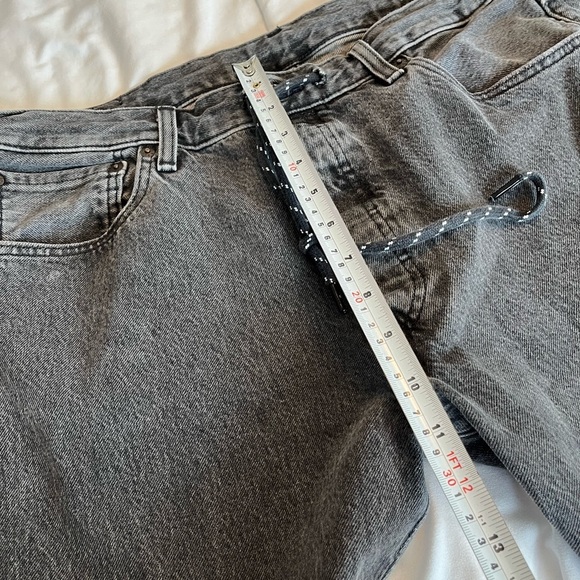 Levi's Premium 501 Tagged Demin Jeans Tapered Warp Stretch Black size 36 - Picture 14 of 14